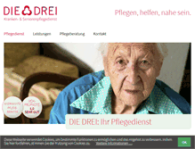 Tablet Screenshot of die-drei.com